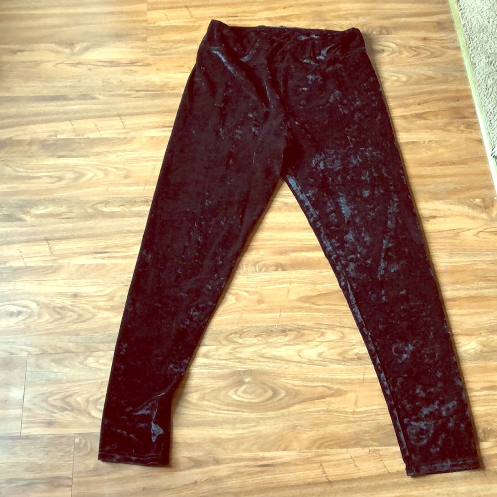 Suede pants